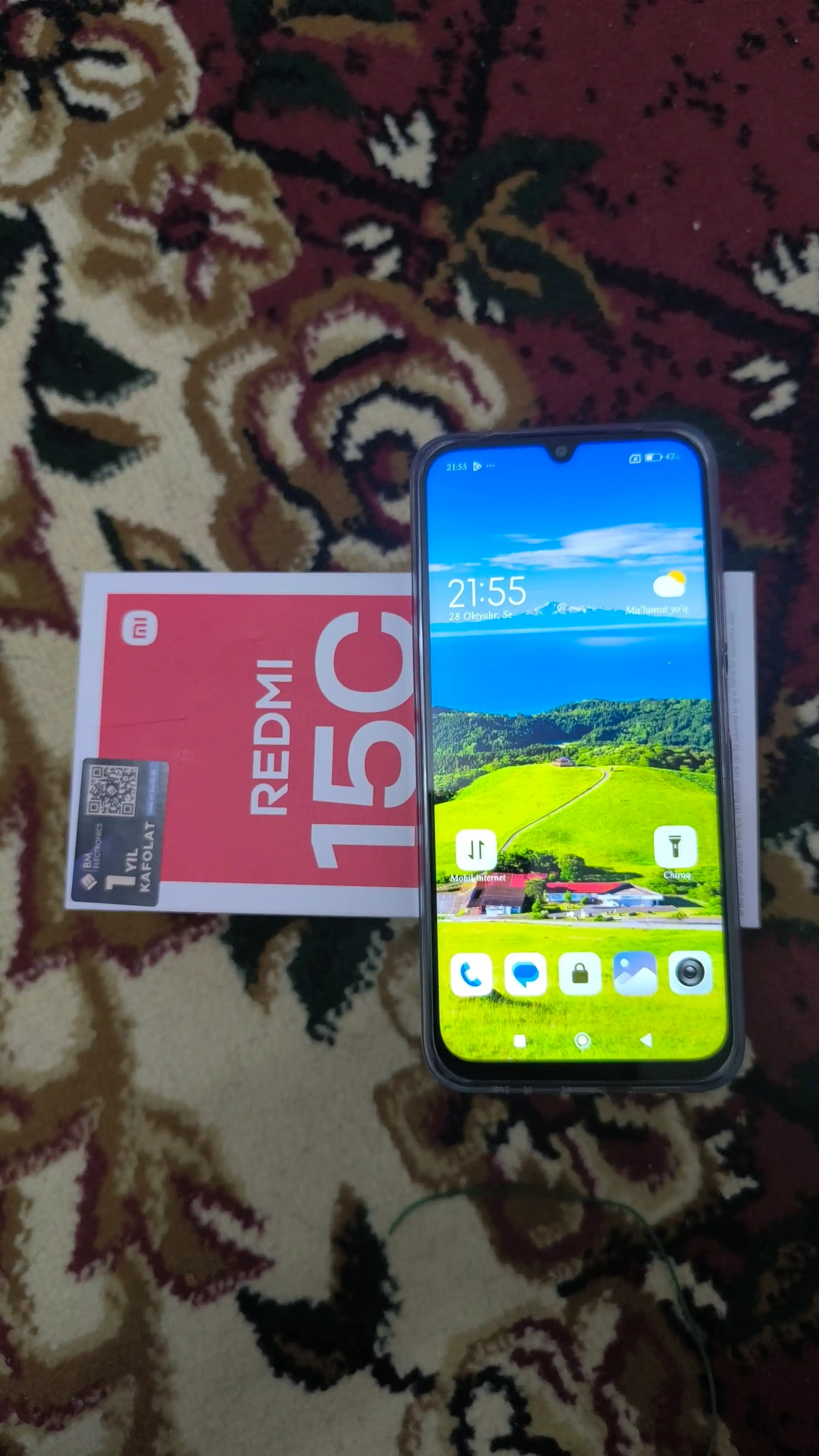Smartfon Redmi 15C, 8/256 GB, 6.9" IPS 120 Hz, 50 MP, MediaTek Helio G81 Ultra, 6000 mA/s
