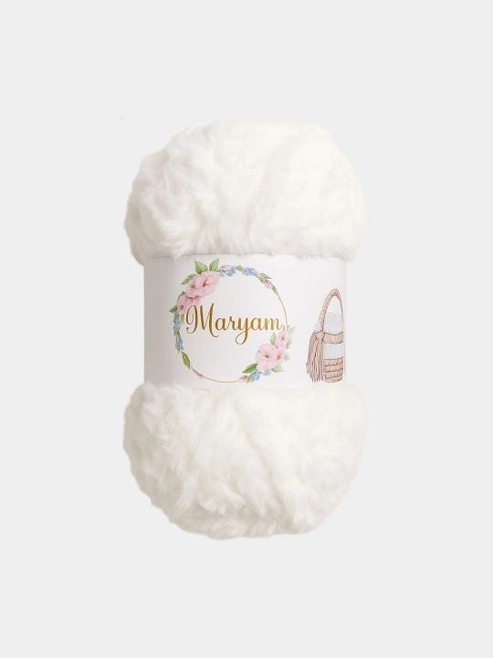 Меховая пряжа для вязания Maryam, 100% полиэстер, 100 гр, 60 м - 