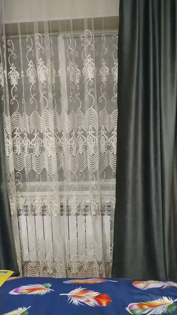Tul pardalar, mexmonxona, balkon, yotoqxona derazalari uchun, oq