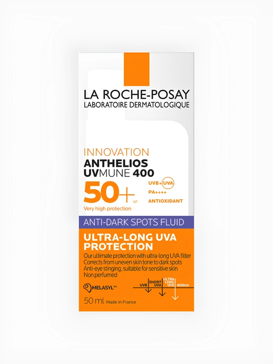 Солнцезащитный крем для лица и тела,водостойкий,Anthelios Uvmune 400,SPF 50+,UVA+UVB, 50мл