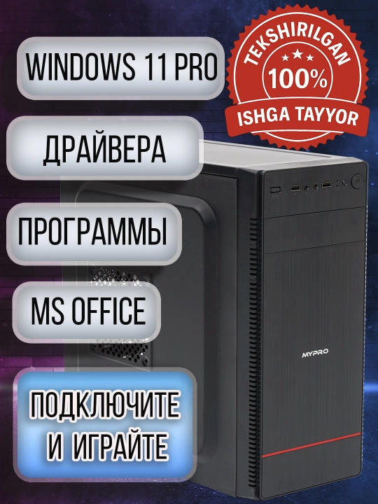 Kuchli kompyuter, Core i5-12400F, RTX 3050 8GB videokarta - zamonaviy o'yinlar uchun PC