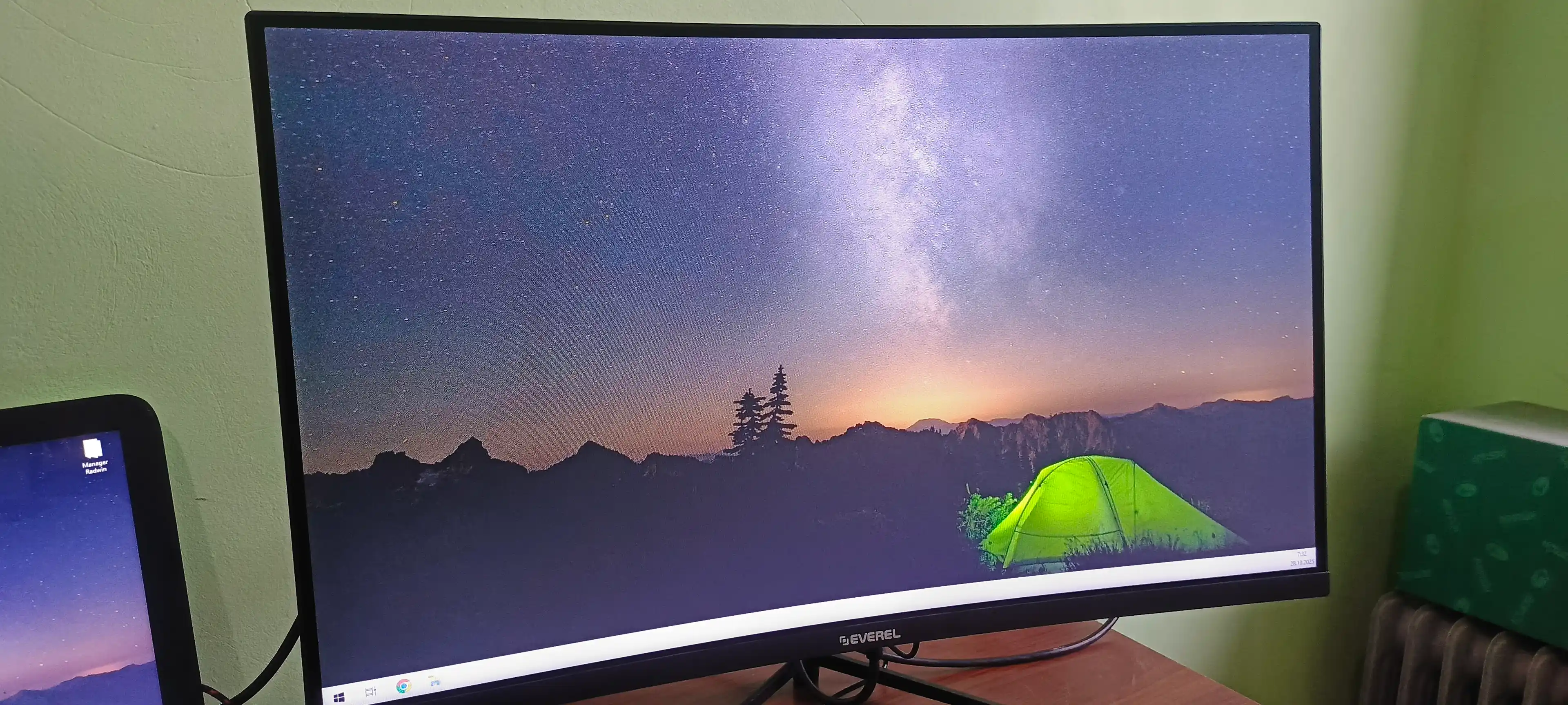 EVEREL 27EG300 o‘yin monitori, 27 dyuym, egilgan, VA paneli,300Gs, (HDMI+Audio+DC), 1 MS