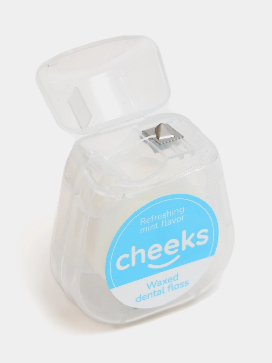 Mentol ta’mli Cheeks tish ipi, Flosser, tish tozalash vositasi, 50 metr