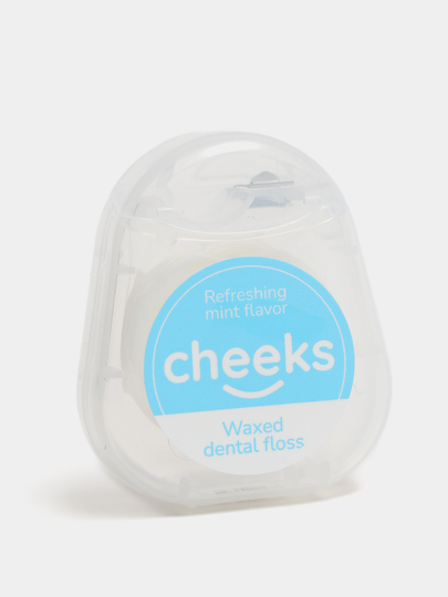 Mentol ta’mli Cheeks tish ipi, Flosser, tish tozalash vositasi, 50 metr