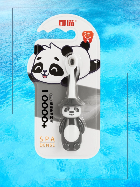 Новая модель 2025: мягкая зубная щетка Panda с ярким дизайном (от 2 лет)