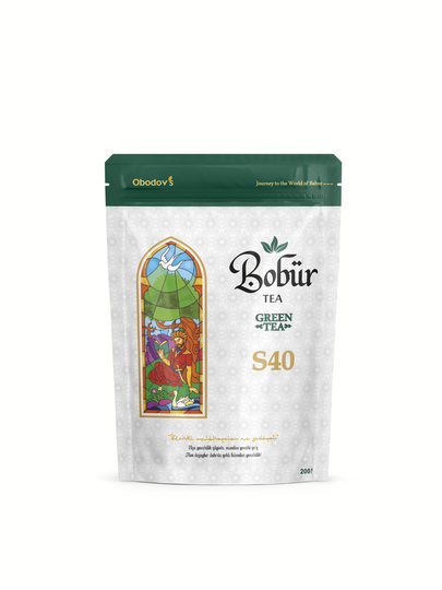 Bobur Tea S40 – Зелёный чай, 200 г — BOBURTE-ЧАЙS40