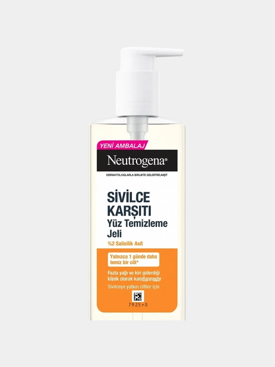 Oчищающий гель Neutrogena, против прыщей, 200 мл