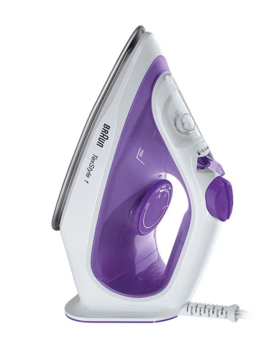 Braun TexStyle 1 SI1080VI bug‘li dazmol, 2000 Vt, SuperCeramic, avtomatik o‘chirish