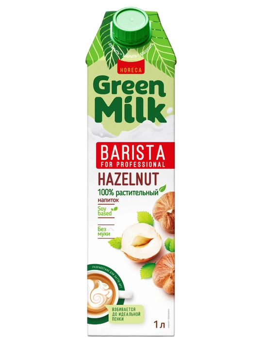 Green Milk Фундук на соевой основе 1л - 
