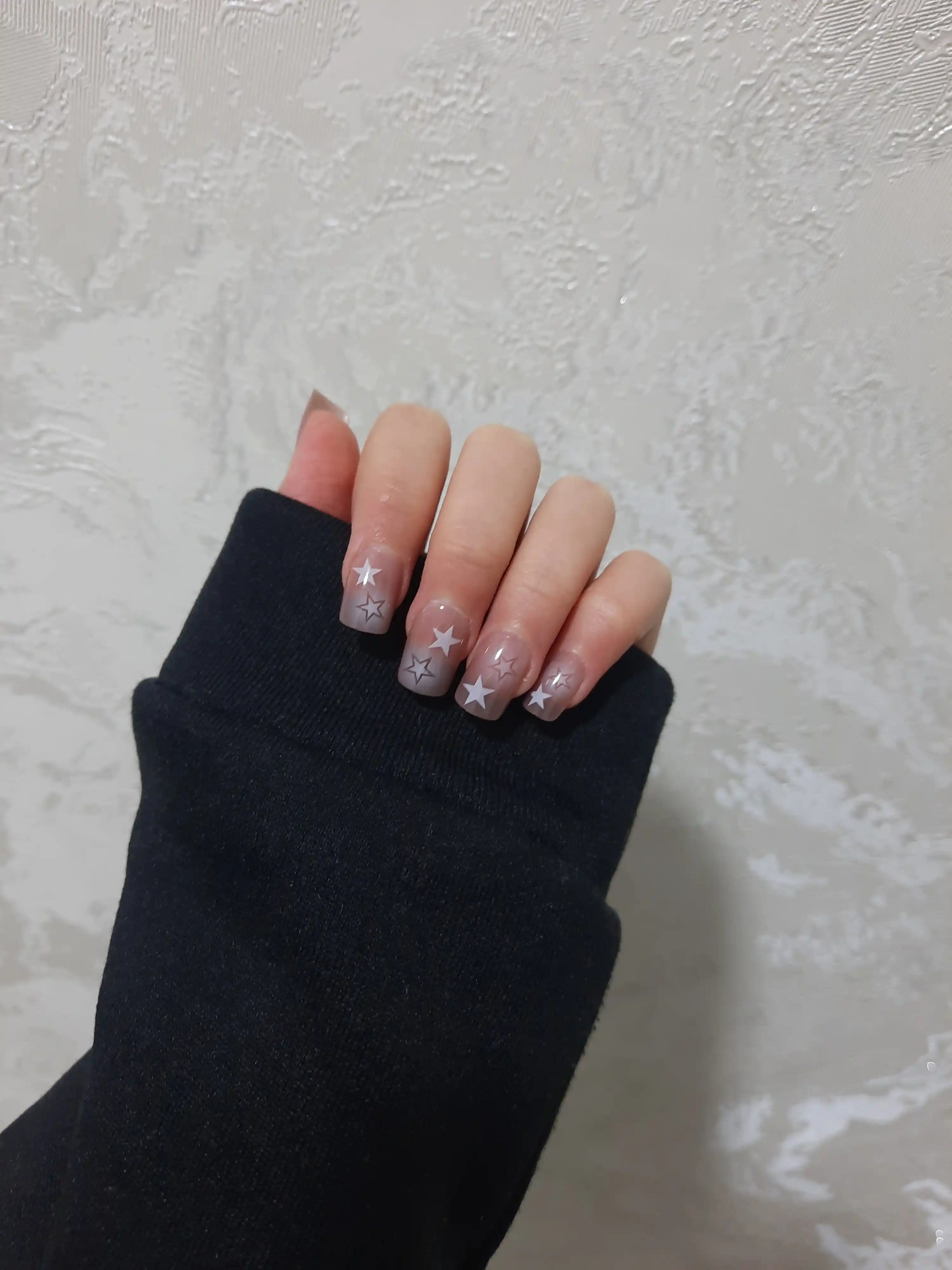 Накладные ногти с дизайном, 24 шт, маникюр, френч