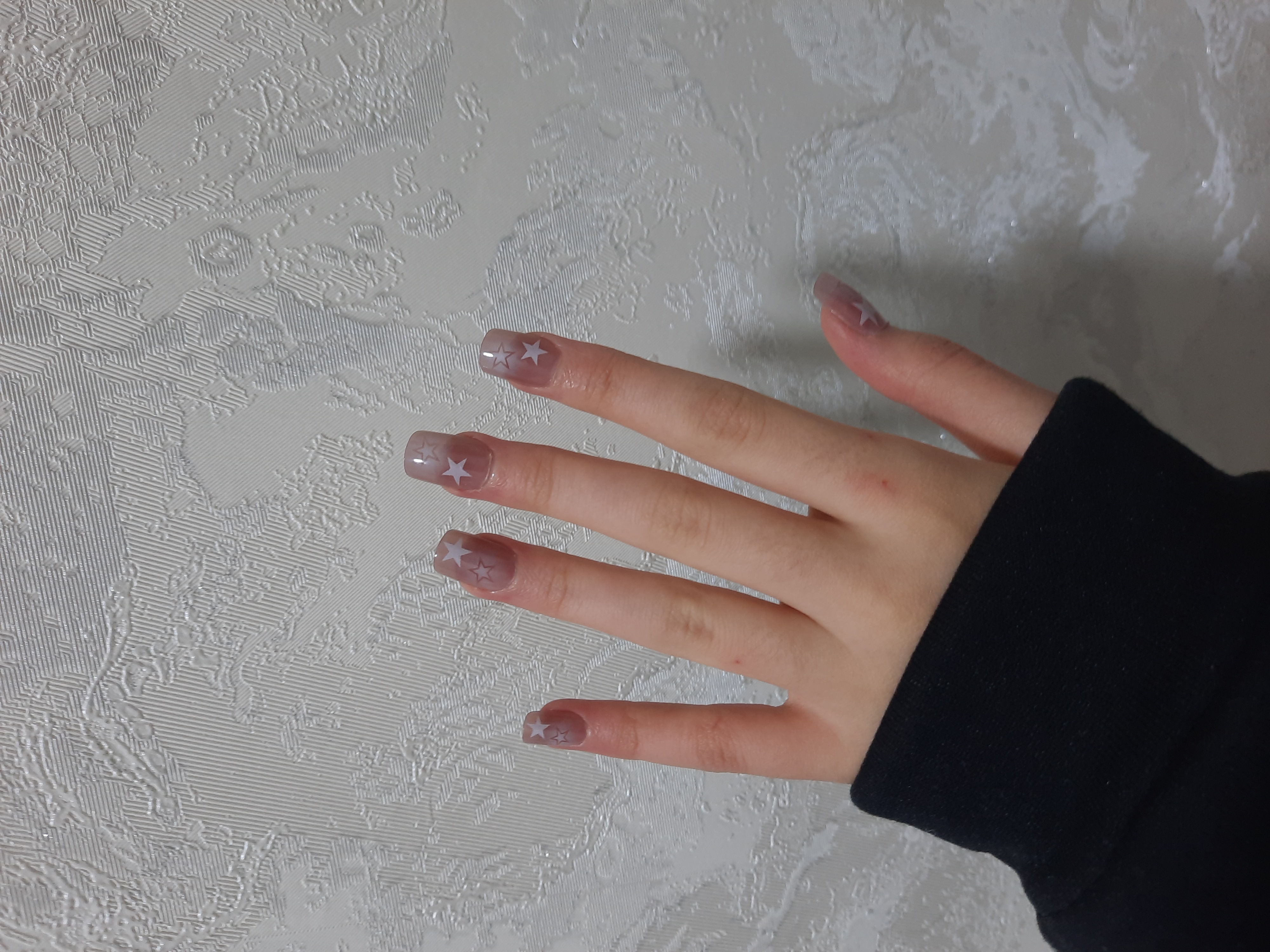Накладные ногти с дизайном, 24 шт, маникюр, френч