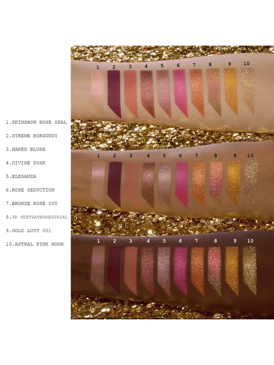 Pat McGrath Mothership VIII Divine Rose II — палетка теней, 10 оттенков