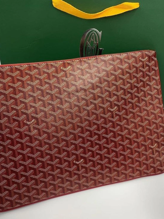 Клатч-конверт унисекс в стиле Goyard, 32×22 см / 42×30 см, в трёх цветах