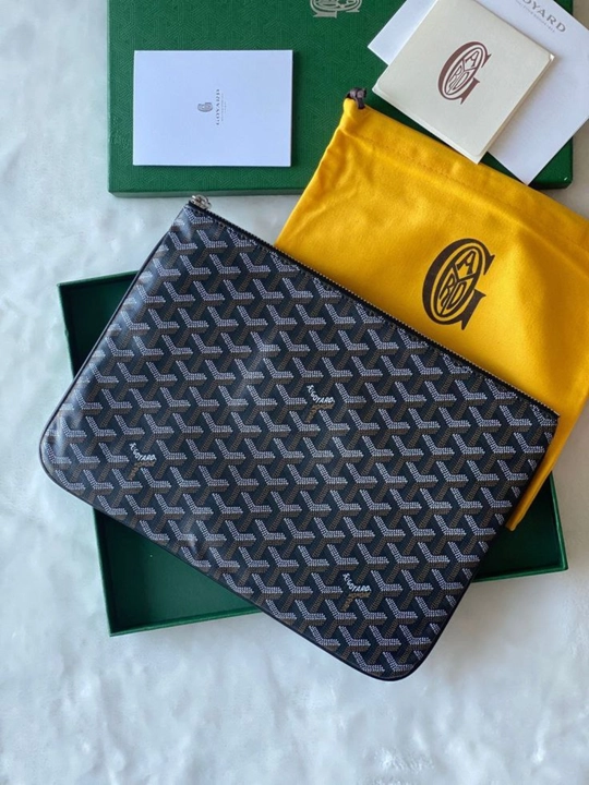 Goyard uslubidagi uniseks klatch-konvert, 32×22 sm / 42×30 sm, uch xil rangda - 