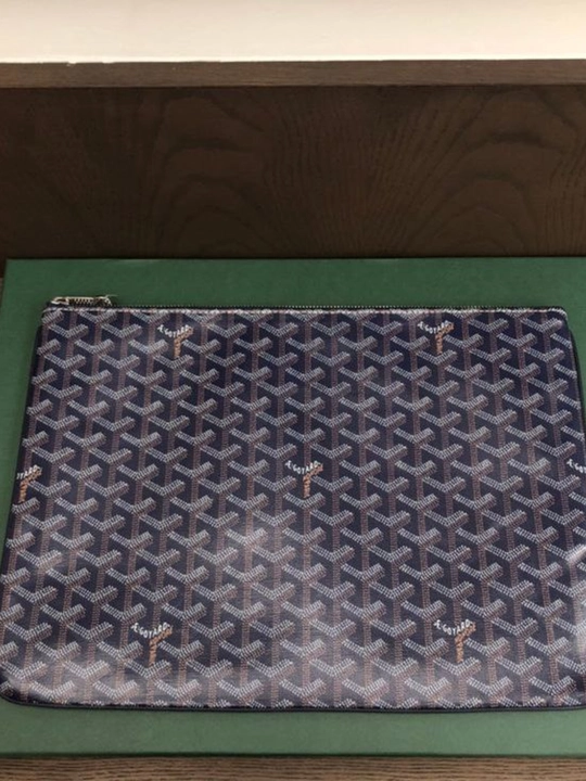 Клатч-конверт унисекс в стиле Goyard, 32×22 см / 42×30 см, в трёх цветах