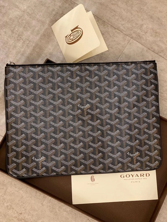Клатч-конверт унисекс в стиле Goyard, 32×22 см / 42×30 см, в трёх цветах