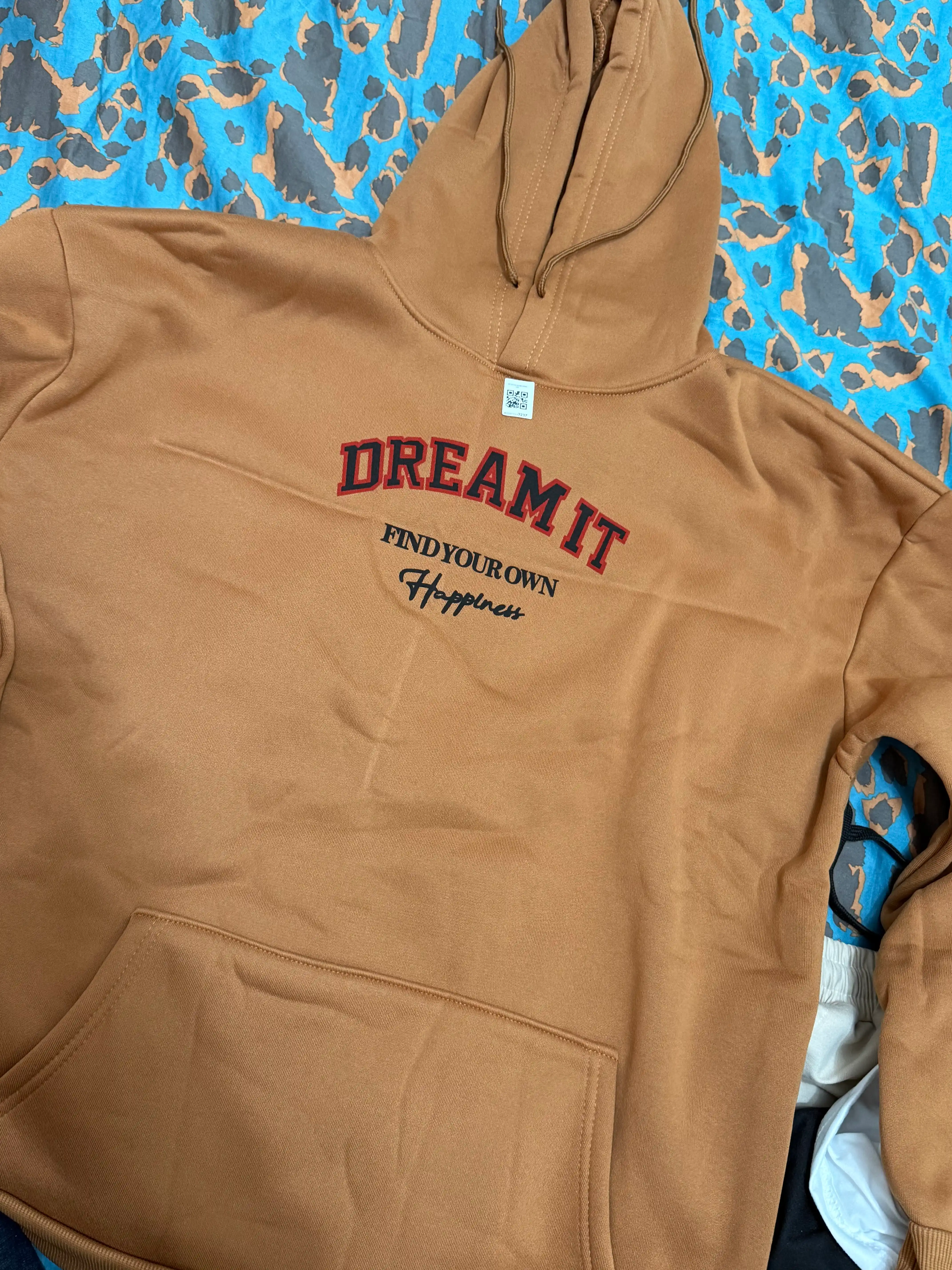 Женское худи с капюшоном DREAM IT, тёплое и мягкое, оверсайз