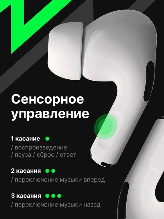 Simsiz quloqchinlar Pods Pro 2 – Bluetooth 5.3, Android / iOS uchun, shovqinni kamaytiradi
