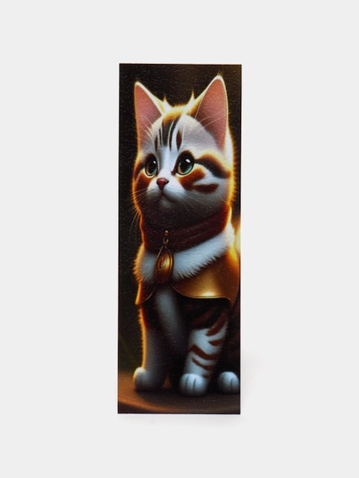 Бумажные закладки для книг, учебников, ежедневников "Коты" — ZAKLAD2-КОТЫ1-ФУКСИЯ