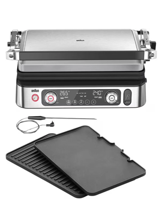 Elektr gril Braun CG9160 MultiGrill 9 Pro, 2200 Vt, termoshup bilan