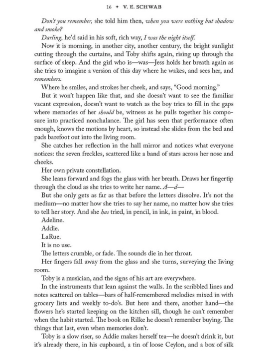 Invisible Life of Addie Larue. V. E. Schwab