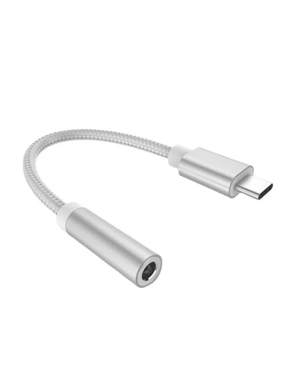Аудиоадаптер кабель Type-C и Lightning на 3.5 мм AUX — JAKSUS-IPTYCAUX-ЧЕРН