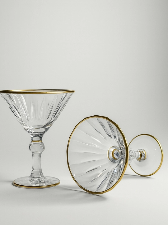Martini va fujer to'plami, shishali, 6 dona, sharbat va shirinliklar uchun
