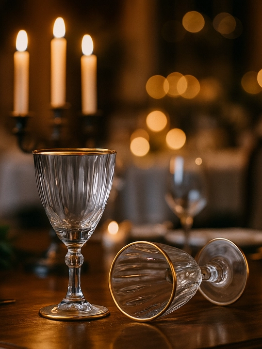 Martini va fujer to'plami, shishali, 6 dona, sharbat va shirinliklar uchun