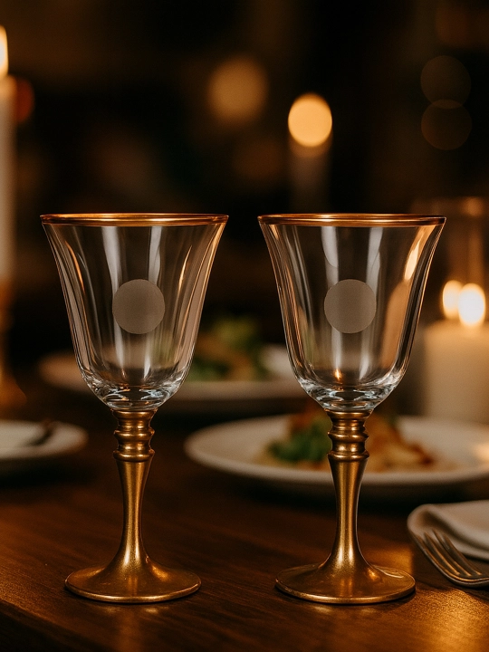 Martini va fujer to'plami, shishali, 6 dona, sharbat va shirinliklar uchun