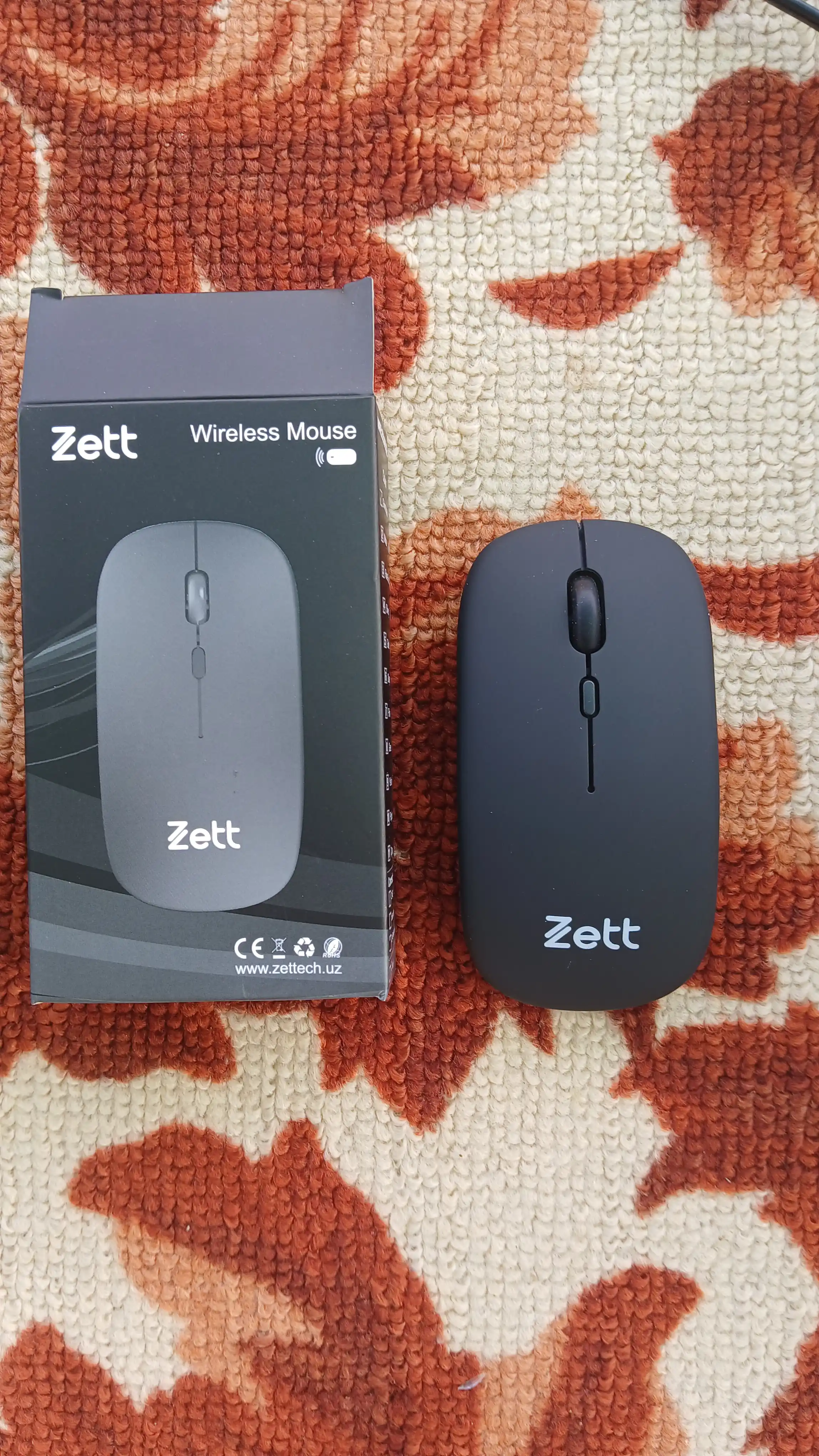 Zett simsiz kompyuter sichqonchasi, Bluetooth va USB-C bilan
