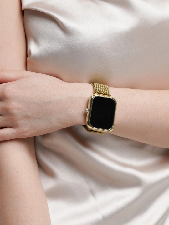 Led watch, Elektron qo'l soati, Magnitli tasma, Sovg'a qutisida, Ayollar va Erkaklar uchun