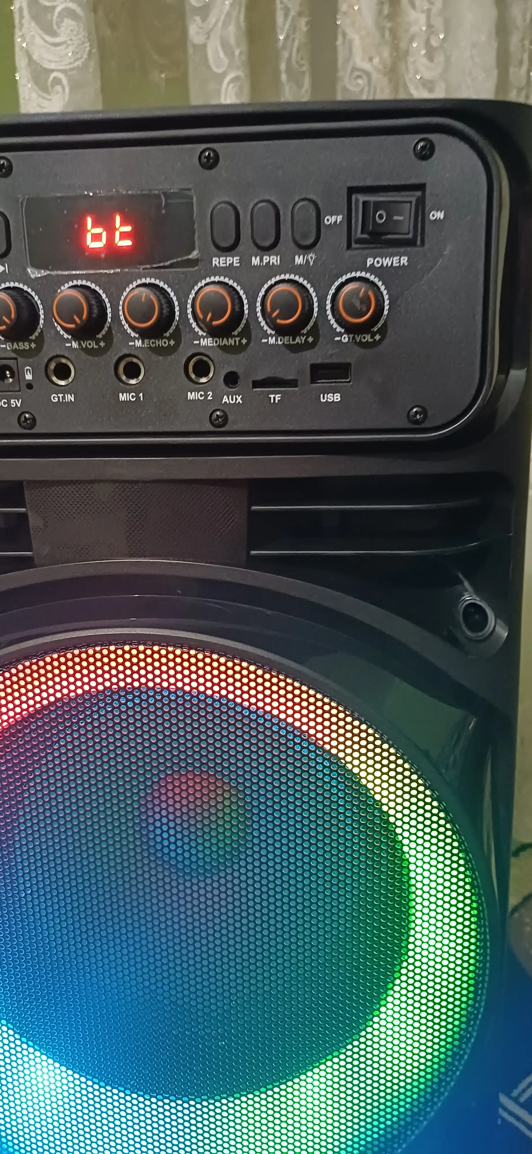 Portativ simsiz kolonka NDR 1100 va JQS 9033, RGB yoritgichli, karaoke, Bluetooth