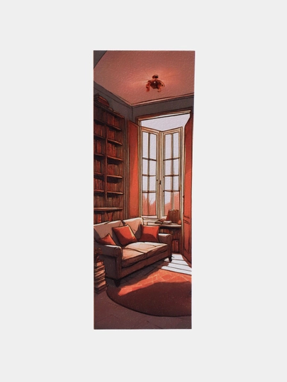 Бумажные закладки для книг, учебников, ежедневников Эстетика, Библиотека, Книги — ZAKLAD2-ЧИТАТЕЛ1-МАНГО