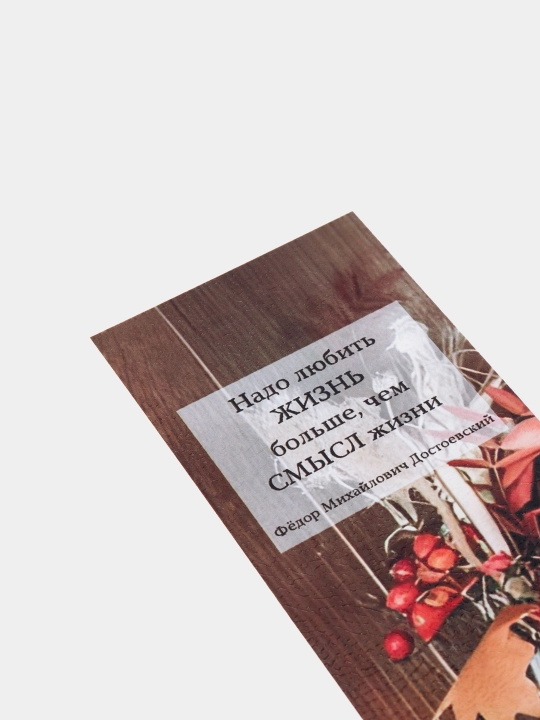 Бумажные закладки для книг, учебников, ежедневников "Мотивация"