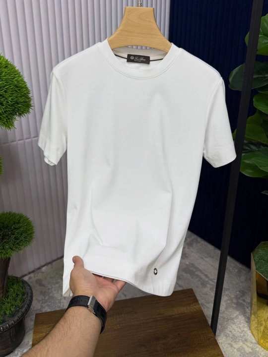 Мужская базовая футболка Loro Piana, однотонная, качество, размеры M–XXL - 