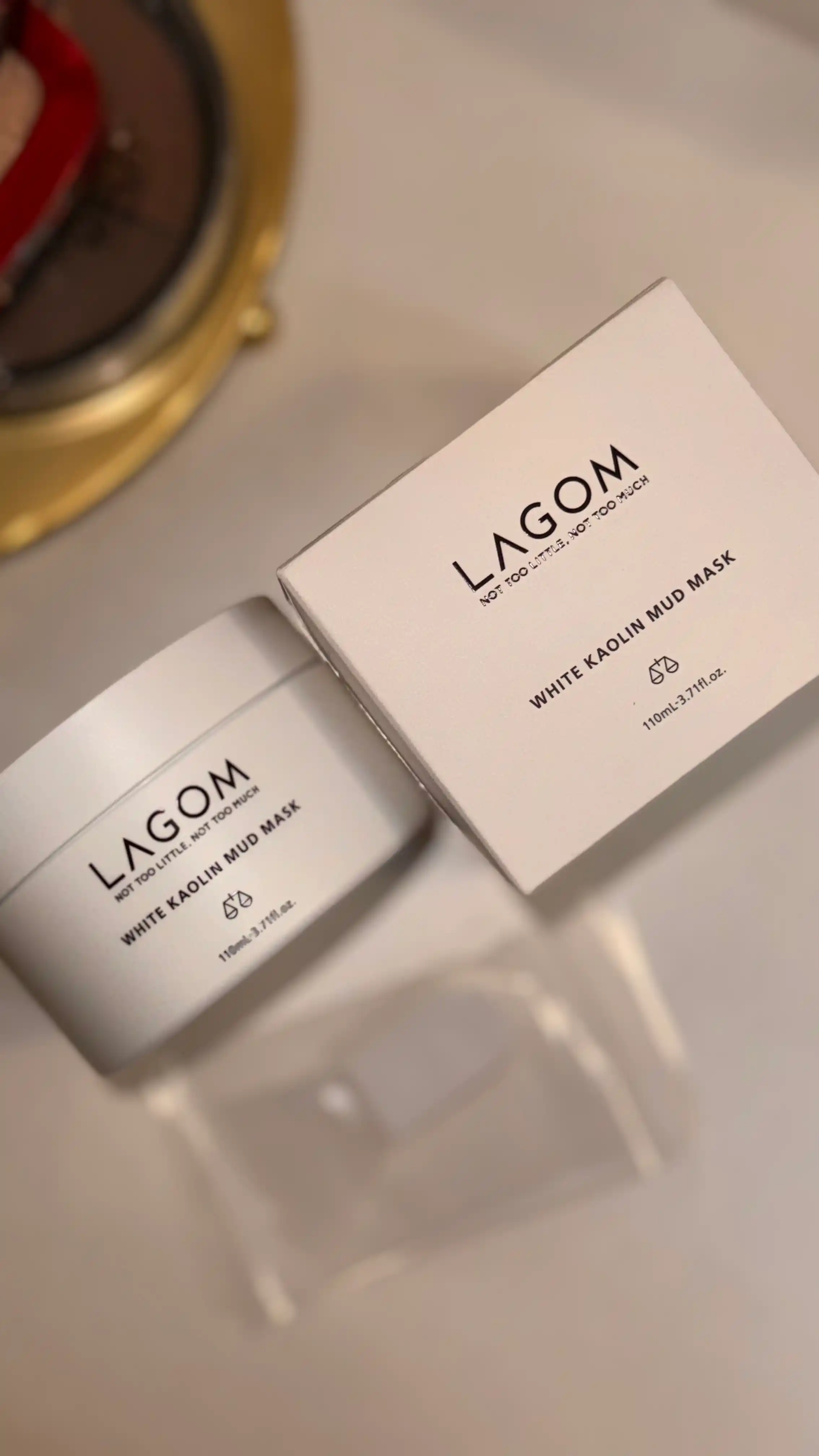Глиняная маска для лица Lagom White Kaolin Mud Mask
