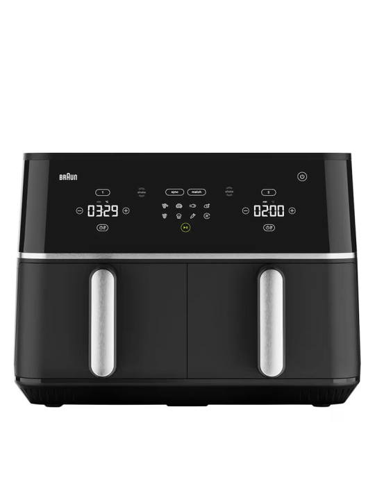 Аэрогриль BRAUN TD5030IBK TwinCook 5 — двухкамерный для здоровой и быстрой готовки