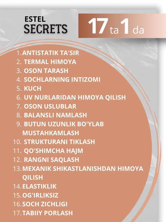Estel Secrets спреи для волос — термозащита, блеск, уход для окрашенных волос, 200 мл