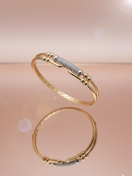 Ayollar uchun oltin braslet, bilaguzuk, 585 namuna, 10.33 gr, D50B model, DIAMOND