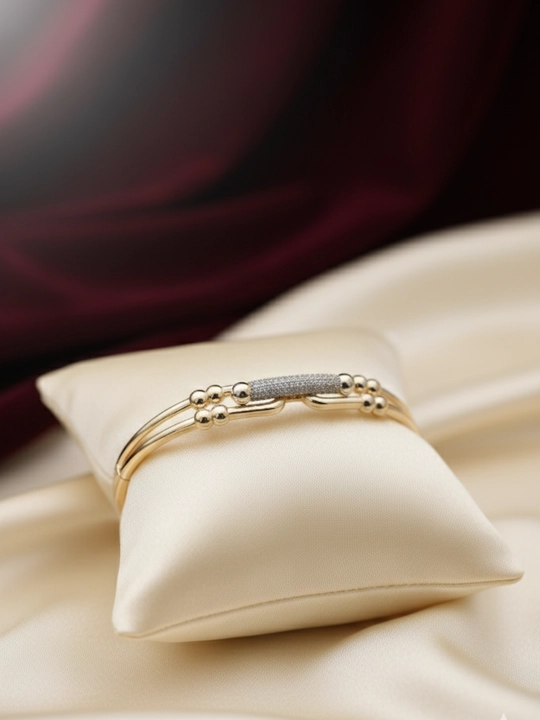 Ayollar uchun oltin braslet, bilaguzuk, 585 namuna, 10.33 gr, D50B model, DIAMOND
