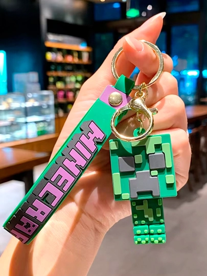 Брелок "Minecraft" из пластика - 