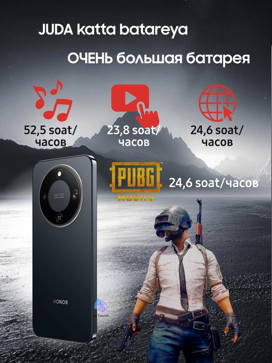 Ударопрочный смартфон HONOR X9d 5G, телефон с NFC, 8/12/256 GB, 6.79”, батарея 8300 мАч