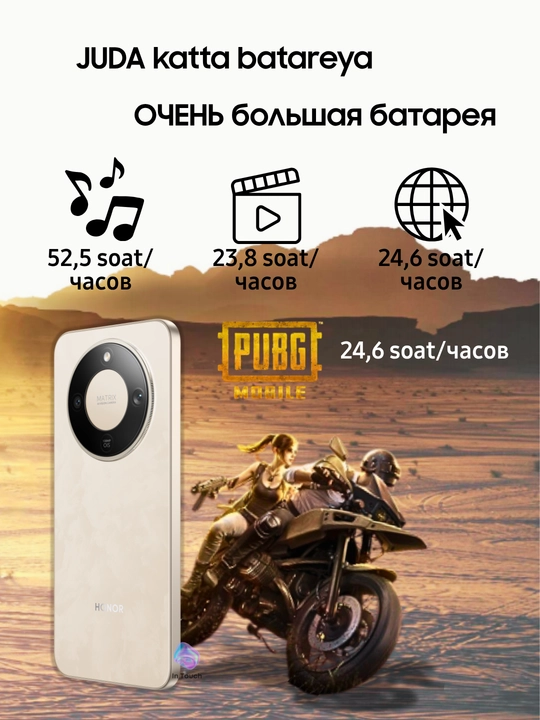 Ударопрочный смартфон HONOR X9d 5G, телефон с NFC, 8/12/256 GB, 6.79”, батарея 8300 мАч