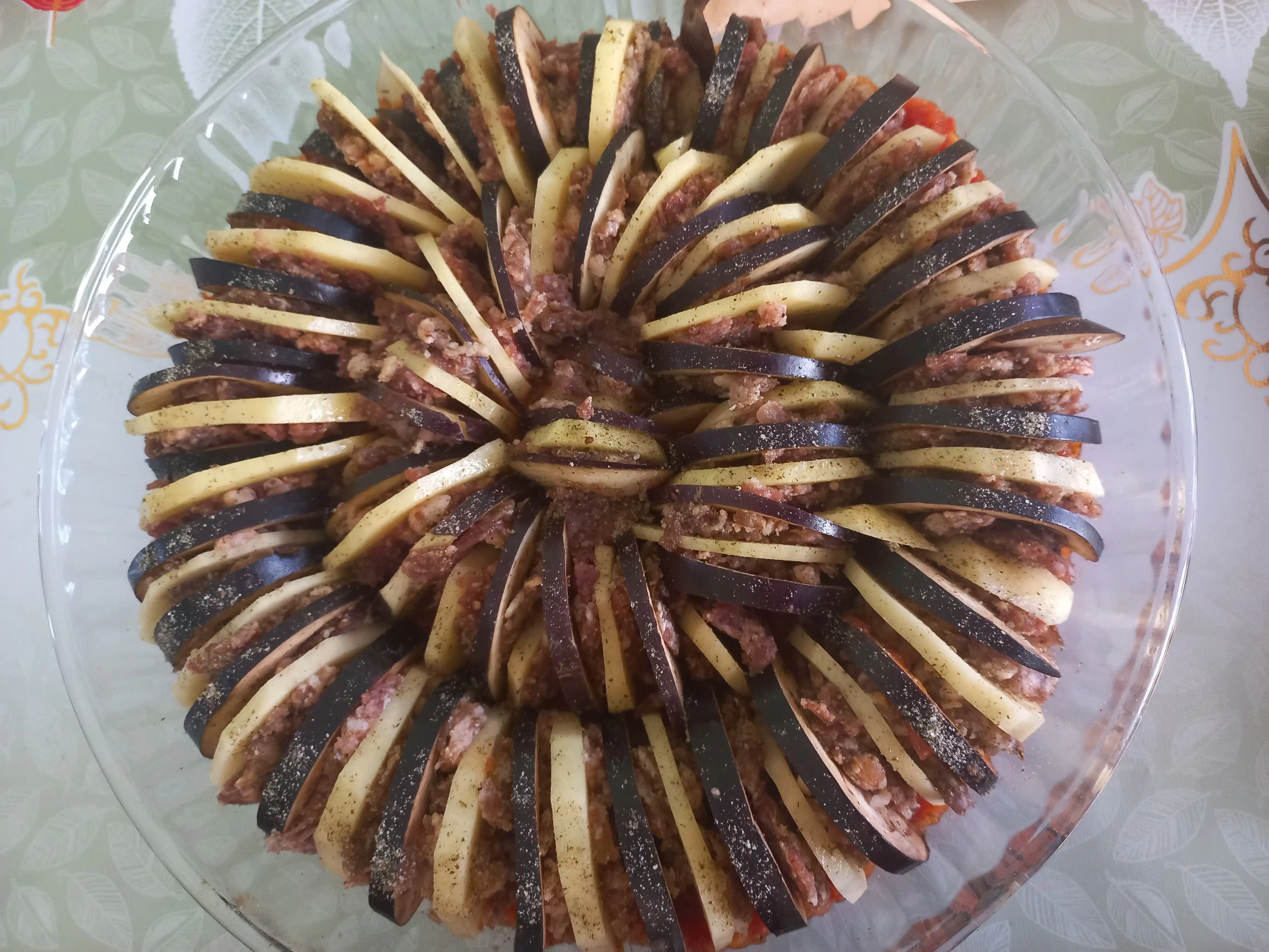 Shishali idish, shakli qirrali pechta pishirish uchun PYREX, 26 sm