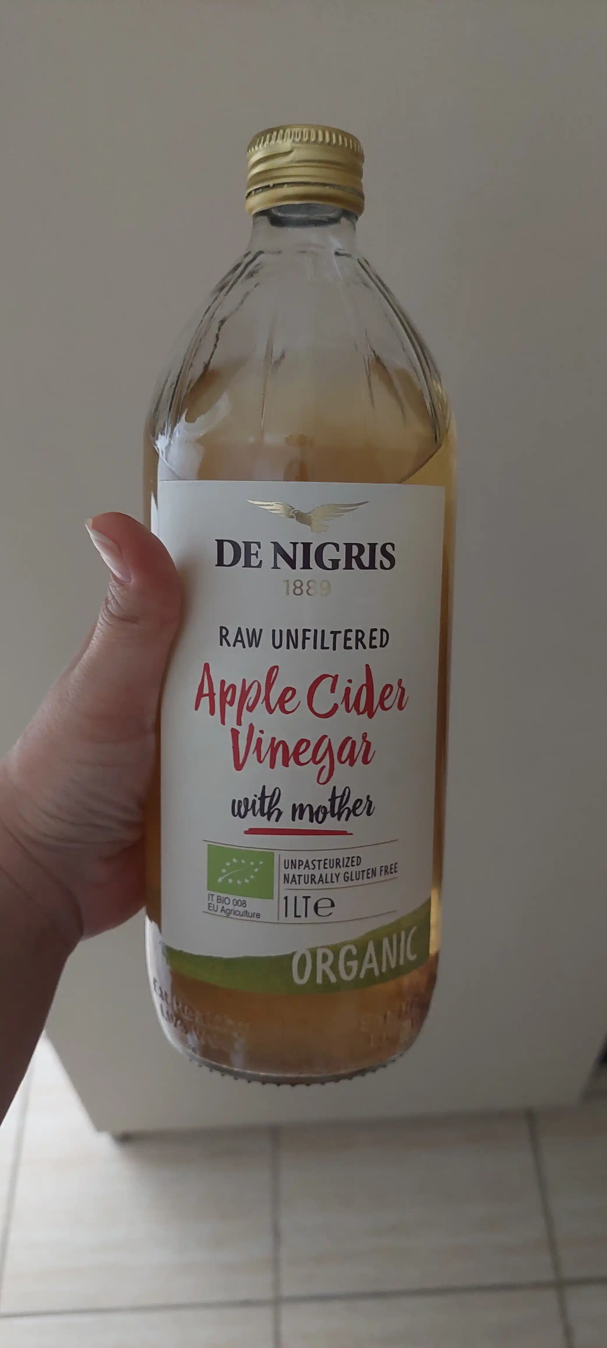 De Nigris Уксус яблочный нефильтрованный, 1 л