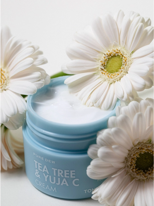 Крем для лица PURE DEW Teatree & Yuja C Purifying Cream 60 мл с чайным деревом