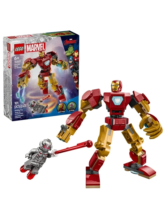 LEGO Marvel Super Heroes Iron Man vs. Ultron to'plami 101 dona (76307) - 