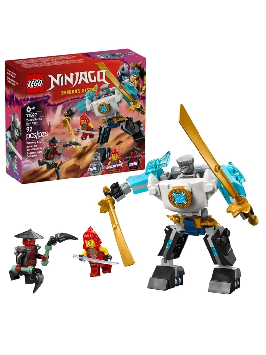 LEGO NINJAGO Zanes Battle Suit Mech 92 bolalar uchun dizayneri. 71827 - 