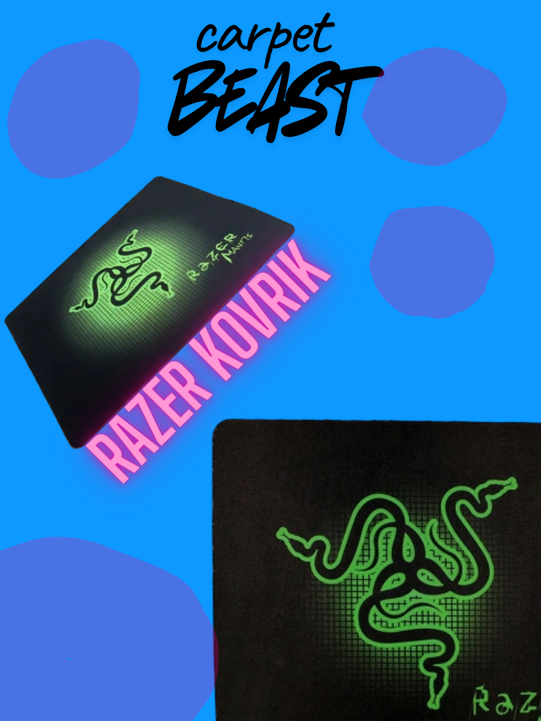 RAZER Игровой Коврик — Нескользящий коврик для мыши  - 