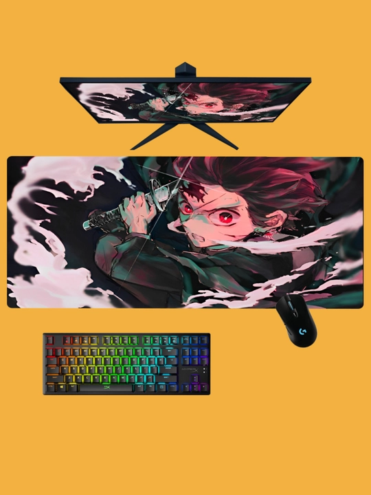 Коврики для компьютера и мыши Demon Slayer – 800x300 и 240x200, аниме коврик